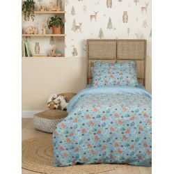 Σεντόνια Παιδικά Μονά Σετ Kids Feelings 54 Cotton Sunshine (105x205+30 ) Με Λάστιχο 3Τεμ