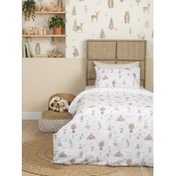 Σεντόνια Παιδικά Μονά Σετ Kids Feelings 56 Cotton Sunshine (105x205+30 ) Με Λάστιχο 3Τεμ