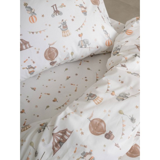 Σεντόνια Παιδικά Μονά Σετ Kids Feelings 56 Cotton Sunshine (105x205+30 ) Με Λάστιχο 3Τεμ