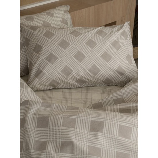 Παπλωματοθήκη Μονή Feelings 2072 Beige Cotton Sunshine (170x250) 1Τεμ