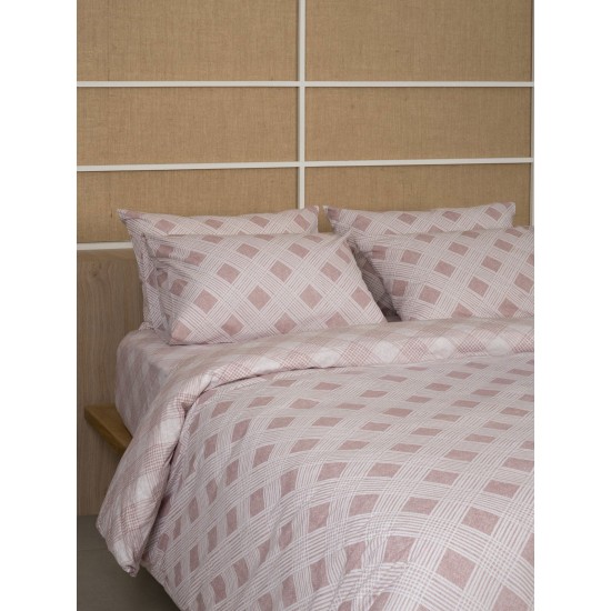 Παπλωματοθήκη Υπέρδιπλη Feelings 2072 Rose Cotton Sunshine (230x250) 1Τεμ