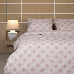 Σεντόνια Μονά Σετ Feelings 2072 Rose Cotton Sunshine (105x205+30 ) Με Λάστιχο 3Τεμ