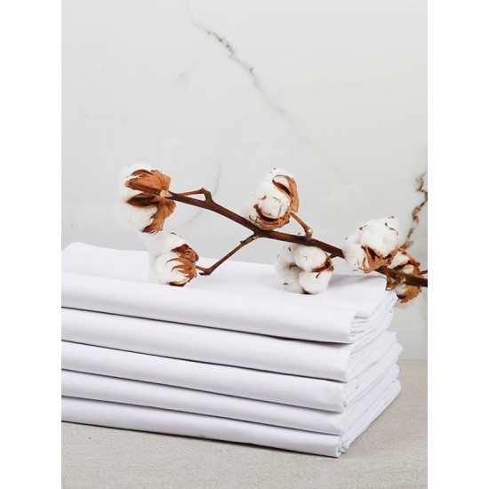 Κατωσέντονο  Μονό Festos White Cotton Sunshine (100x200+40) Με Λάστιχο 1Τεμ