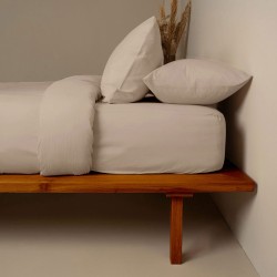Κατωσέντονο Υπέρδιπλο Feelings 119 Mocha Cotton Sunshine (160x200+30) Με Λάστιχο 1Τεμ