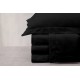 Σεντόνια Υπέρδιπλα Σετ Azour Black Satin Cotton Makis Tselios (240x260) 4Τεμ