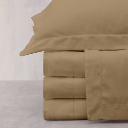 Πάπλωμα Υπέρδιπλο Σετ Azour Beige Satin Cotton Makis Tselios (220x240) 3Τεμ