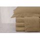 Σεντόνια Υπέρδιπλα Σετ Azour Beige Satin Cotton Makis Tselios (240x260) 4Τεμ