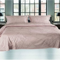 Πάπλωμα King Size Σετ Leaves Digital Print 210TC Satin Cotton Makis Tselios (240x250) 3Τεμ