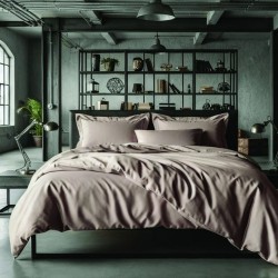 Σεντόνια King Σετ Loft Beige 210TC Satin Cotton Makis Tselios (270x290) 4Τεμ