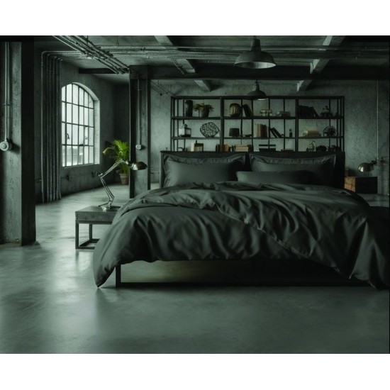 Σεντόνια King Σετ Loft D.Grey 210TC Satin Cotton Makis Tselios (270x290) 4Τεμ