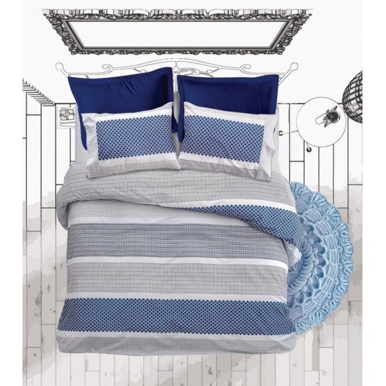 Παπλωματοθήκη King Σετ Chic Boho Cotton Makis Tselios (240x250) 3Τεμ Παπλωματοθήκη King Σετ Chic Boho Cotton Makis Tselios (240x250) 3Τεμ