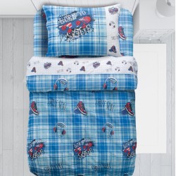 Παπλωματοθήκη Παιδική Μονή Σετ Kids Skate Cotton Makis Tselios (160x240) 2Τεμ