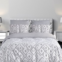 Σεντόνια Μονά Σετ Chic Romvos 02 Grey Cotton Makis Tselios (170x270) 3Τεμ