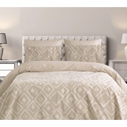 Σεντόνια Μονά Σετ Chic Romvos 01 Beige Cotton Makis Tselios (170x270) 3Τεμ