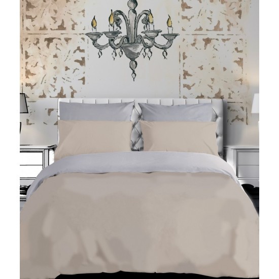 Πανωσέντονο King Chic Notte 02 Grey Cotton Makis Tselios (270x290) 1Τεμ
