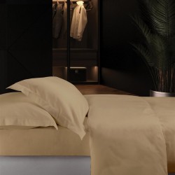 Παπλωματοθήκη Υπέρδιπλη Σετ Genova Beige 05 Satin Cotton 220TC Makis Tselios (220x240) 3Τεμ