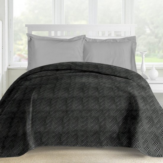 Κουβερλί Υπέρδιπλο Bedspread Frost 02 Grey Ultrasonic Makis Tselios (220x240) 1Τεμ