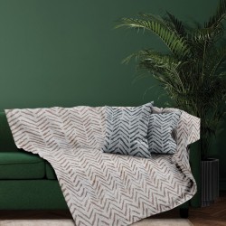 Ριχτάρια Σετ Throws Monza Beige Chenille Makis Tselios 3Τεμ