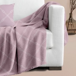 Διακοσμητική Μαξιλαροθήκη Pillowcases Nautica Pink Jacquard Cotton Makis Tselios (40x40) 1Τεμ