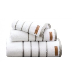 Πετσέτες Σετ Prive White Combed Cotton Makis Tselios 2Τεμ