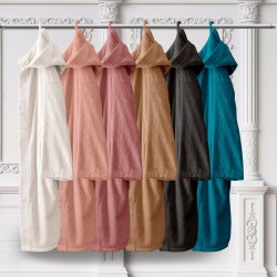 Μπουρνούζι Με Κουκούλα Helmi 01 White 420Gsm Cotton Makis Tselios 1Τεμ