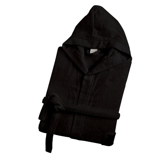 Μπουρνούζι Με Κουκούλα Helmi 03 Black 420Gsm Cotton Makis Tselios 1Τεμ