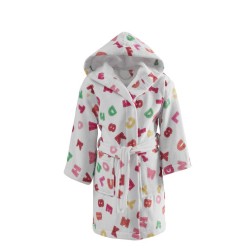 Μπουρνούζι Παιδικό Με Κουκούλα Kids Bath Bet Pink Cotton Makis Tselios 1Τεμ