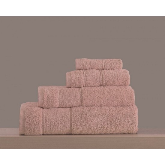 Πετσέτες Σετ Bath Towels Lillie Pink Cotton Makis Tselios 4Τεμ