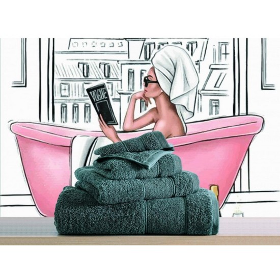 Πετσέτες Σετ Bath Towels Lillie D.Grey Cotton Makis Tselios 4Τεμ