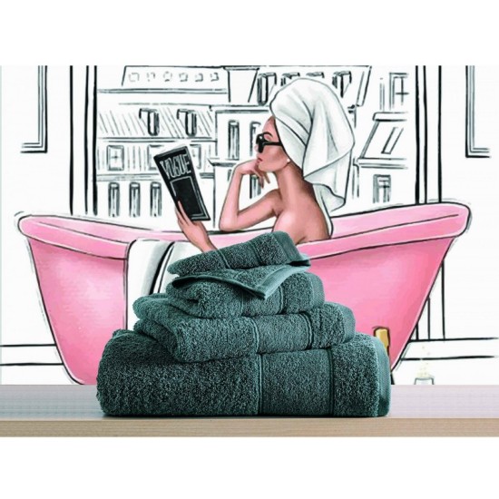 Πετσέτες Σετ Bath Towels Lillie D.Grey Cotton Makis Tselios 4Τεμ