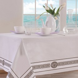 Τραπεζομάντηλο Digital Print Key Silver Cotton Makis Tselios (160x220) 1Τεμ