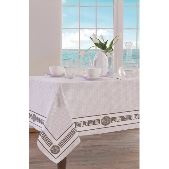 Τραπεζομάντηλο Digital Print Key Silver Cotton Makis Tselios (160x220) 1Τεμ