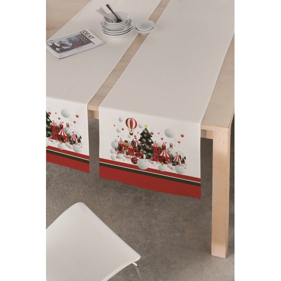 Τραβέρσα Χριστουγεννιάτικη Αλέκιαστη Christmas Time Merryland Cotton Makis Tselios (45x150) 1Τεμ Τραβέρσα Χριστουγεννιάτικη Αλέκιαστη Christmas Time Merryland Cotton Makis Tselios (45x150) 1Τεμ