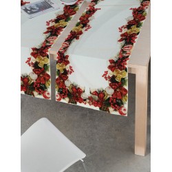 Τραβέρσα Χριστουγεννιάτικη Αλέκιαστη Christmas Time Mary Cotton Makis Tselios (45x150) 1Τεμ Τραβέρσα Χριστουγεννιάτικη Αλέκιαστη Christmas Time Mary Cotton Makis Tselios (45x150) 1Τεμ