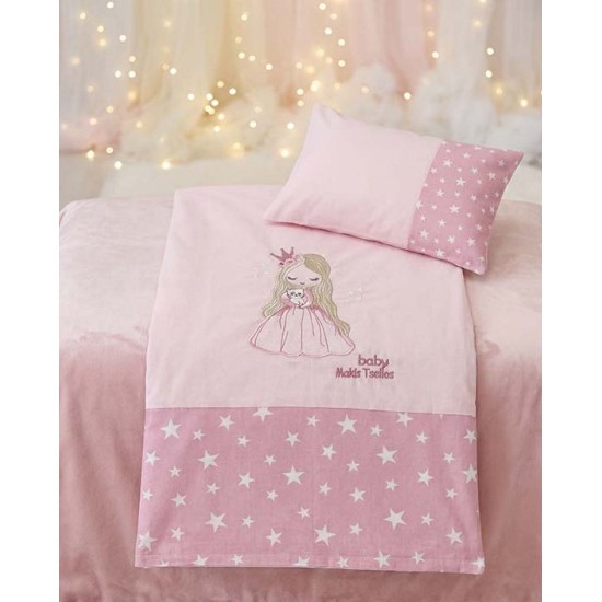 Σεντόνια Βρεφικά Κούνιας Σετ Bebe Kate Cotton Makis Tselios (120x170) 3Τεμ