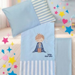 Σεντόνια Βρεφικά Κούνιας Σετ Bebe Willie Cotton Makis Tselios (120x170) 3Τεμ