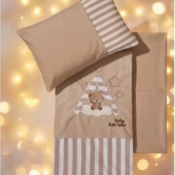 Σεντόνια Βρεφικά Κούνιας Σετ Bebe Bob Cotton Makis Tselios (120x170) 3Τεμ