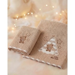 Πετσέτες Βρεφικές Σετ Bebe Bob Cotton Makis Tselios 2Τεμ