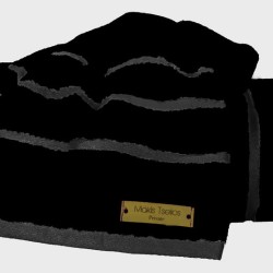 Πετσέτες Σετ Prive Black Combed Cotton Makis Tselios 2Τεμ