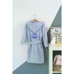 Μπουρνούζι Παιδικό Με Κουκούλα Winner Blue Cotton Makis Tselios 1Τεμ