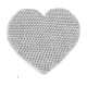 Πατάκι Μπάνιου Αντιολισθητικό Cuore 01 Silver Cotton Makis Tselios (65x65) 1Τεμ