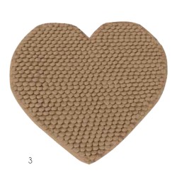 Πατάκι Μπάνιου Αντιολισθητικό Cuore 03 Camel Cotton Makis Tselios (65x65) 1Τεμ
