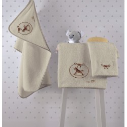 Κάπα Βρεφική Με Κέντημα Horse Cotton Makis Tselios (75x75) 1Τεμ