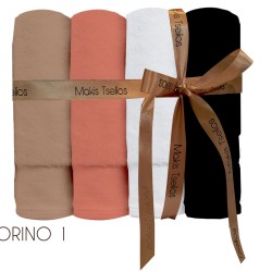 Πετσέτες Σετ Torino 01 Combed Cotton Makis Tselios 4Τεμ