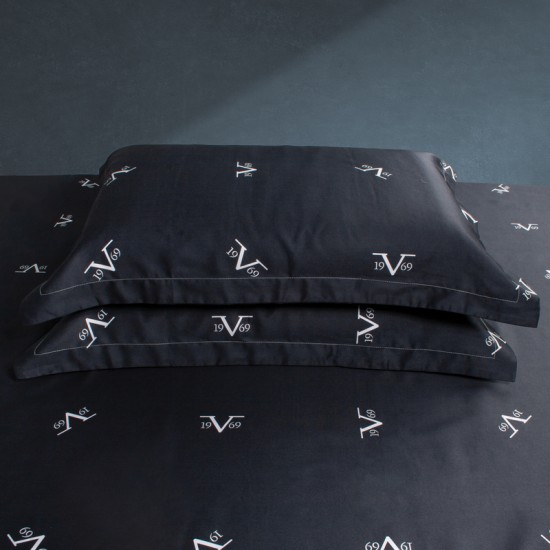 Παπλωματοθήκη Υπέρδιπλη Cento Black Sateen Cotton Versace 19.69 (220x240 ) 1Τεμ