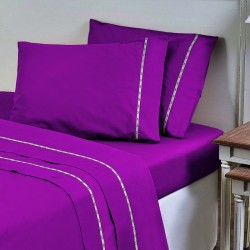 Πανωσέντονο Υπέρδιπλο Colori Fuschia Cotton Sateen Versace 19.69 (240x280) 1τεμ
