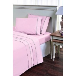 Παπλωματοθήκη Υπέρδιπλη Colori Pink Cotton Sateen Versace 19.69 (230x250) 1τεμ