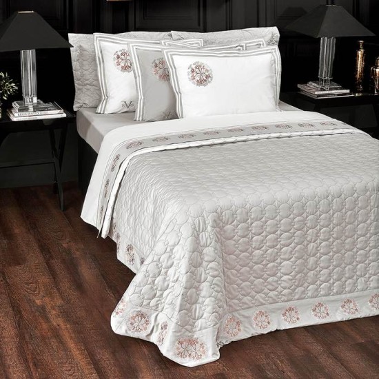 Σεντόνια King Σετ Coral Grey Oxford Embroidered Sateen Cotton Versace 19.69 (240x270) 4τεμ Σεντόνια King Σετ Coral Grey Oxford Embroidered Sateen Cotton Versace 19.69 (240x270) 4τεμ