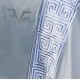 Κουβερλί King Size Σετ Greek Key Grey Oxford Embroidered Sateen Cotton Versace 19.69 (240x260) 3τεμ