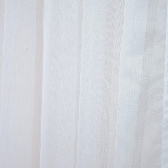 Κουρτίνα Με Τρέσα Curtains Ζασπέ 1050 White Viopros (280x270) 1Τεμ